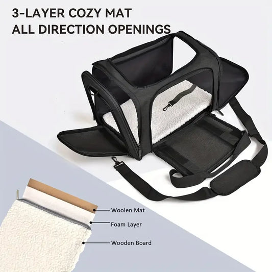 Airline-Approved Soft-Sided Pet Carrier Bag